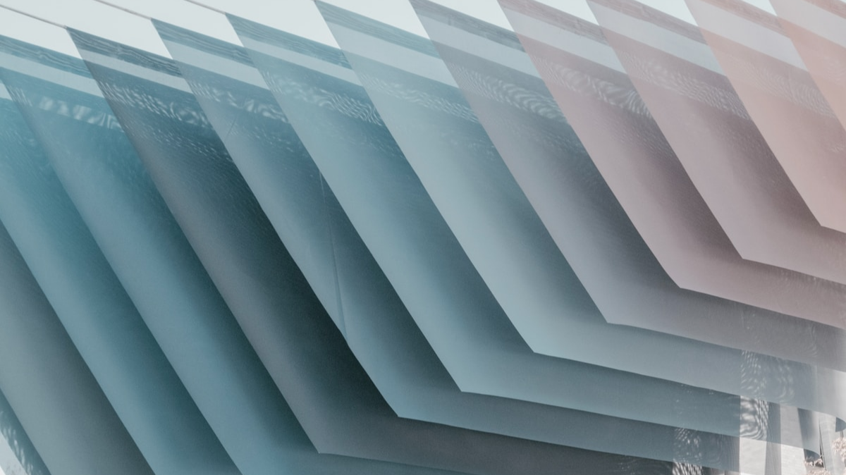 Layers of gray flat sheets